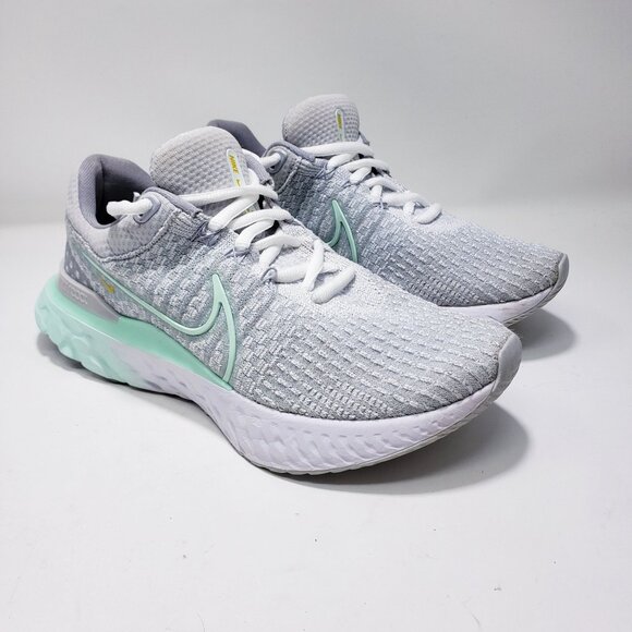 Nike React Infinity Run Flyknit 2 Running Shoes Gray/Mint Womens 7.5 - Picture 5 of 9